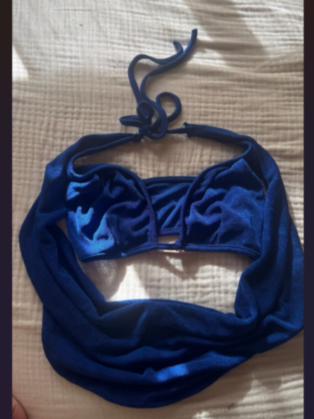 Shein Bae Cobalt Blue Bikini Style 2-pc Set with Long Pants - Sz XS